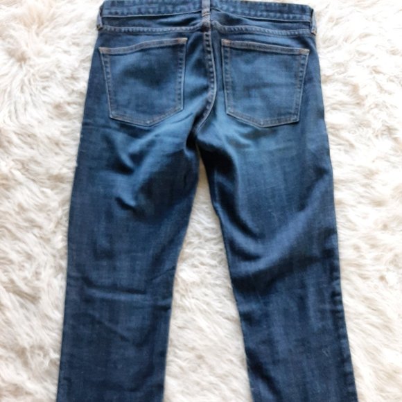 J. Crew Women's Matchstick Stretch Blue Dark Wash Mid Rise Jeans Size 27R - Picture 3 of 12